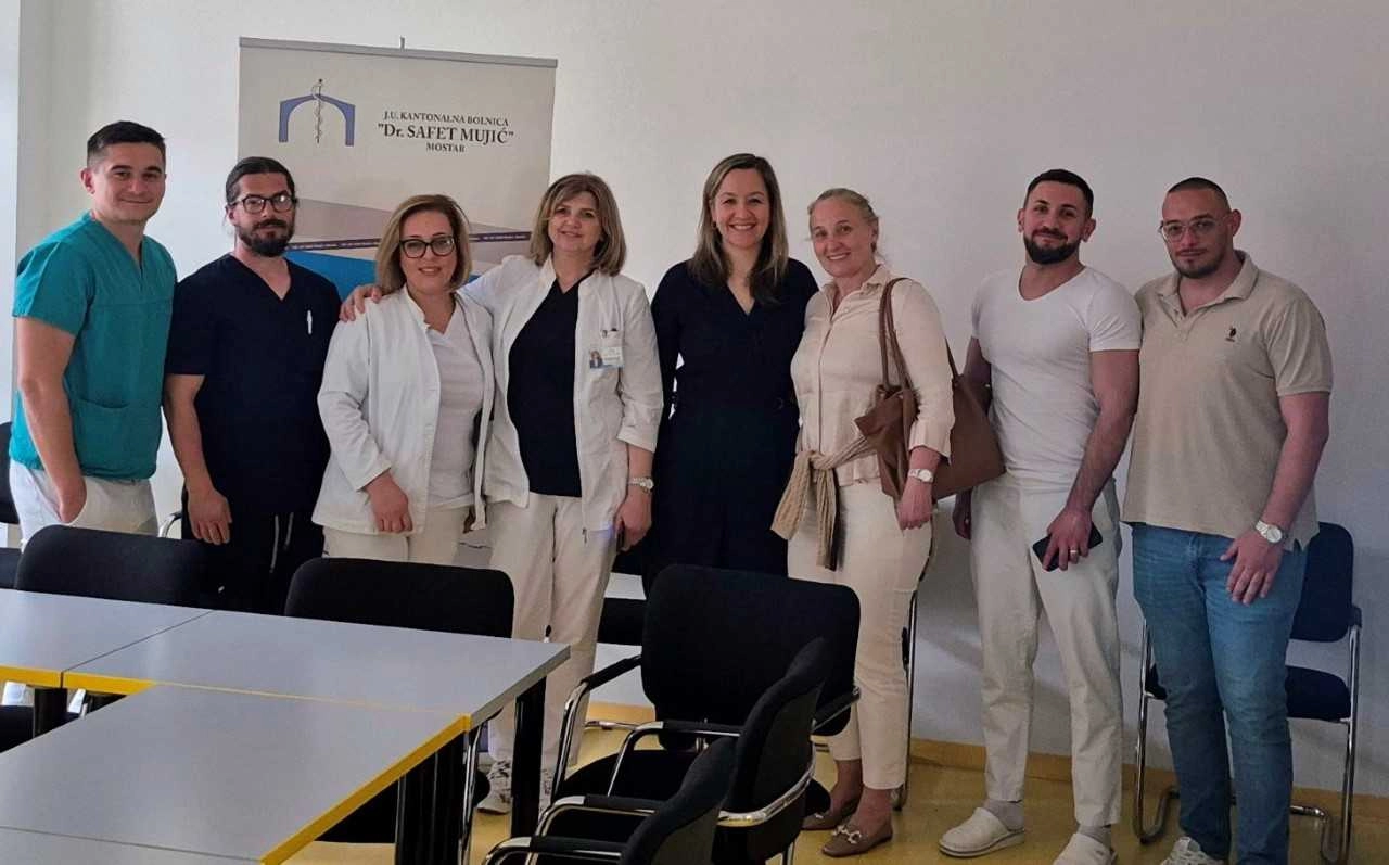 Posjeta dr. Svjetlane Lozo Kantonalnoj bolnici u Mostaru u okviru projekta Prenosa znanja iz dijaspore Ministarstva za ljudska prava i izbjeglice BiH